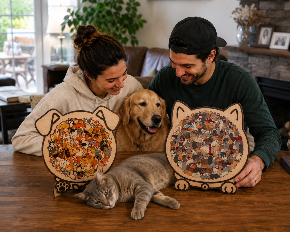 Sakin Yaz Akşamı Kedi Yapboz Aktivitesi